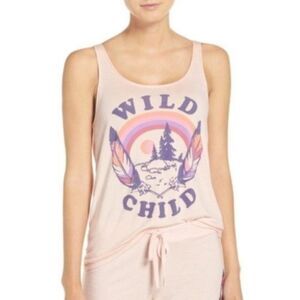 JUNK FOOD ‘Wild Child’ Graphic Boho Tank 